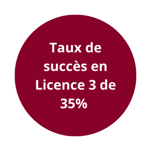 Taux de succès en Licence 3 de